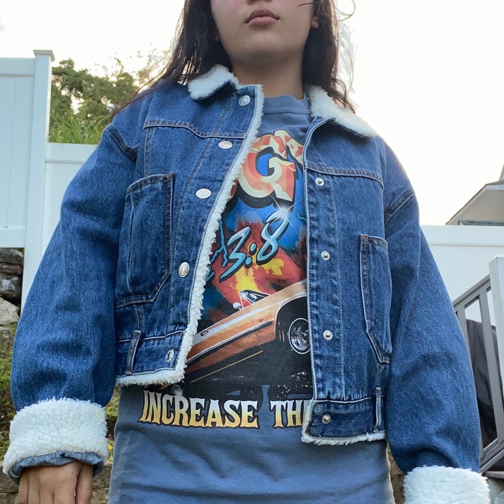 Forever 21 Fleece Lined Denim Jacket